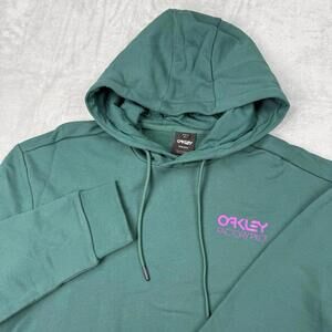 Oakley Factory Pilot Green Hoodie Regular Fit Pullover Men Size M Fleece Casual